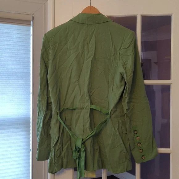 NWOT Free People Olivia blazer in green size small - Picture 2 of 8